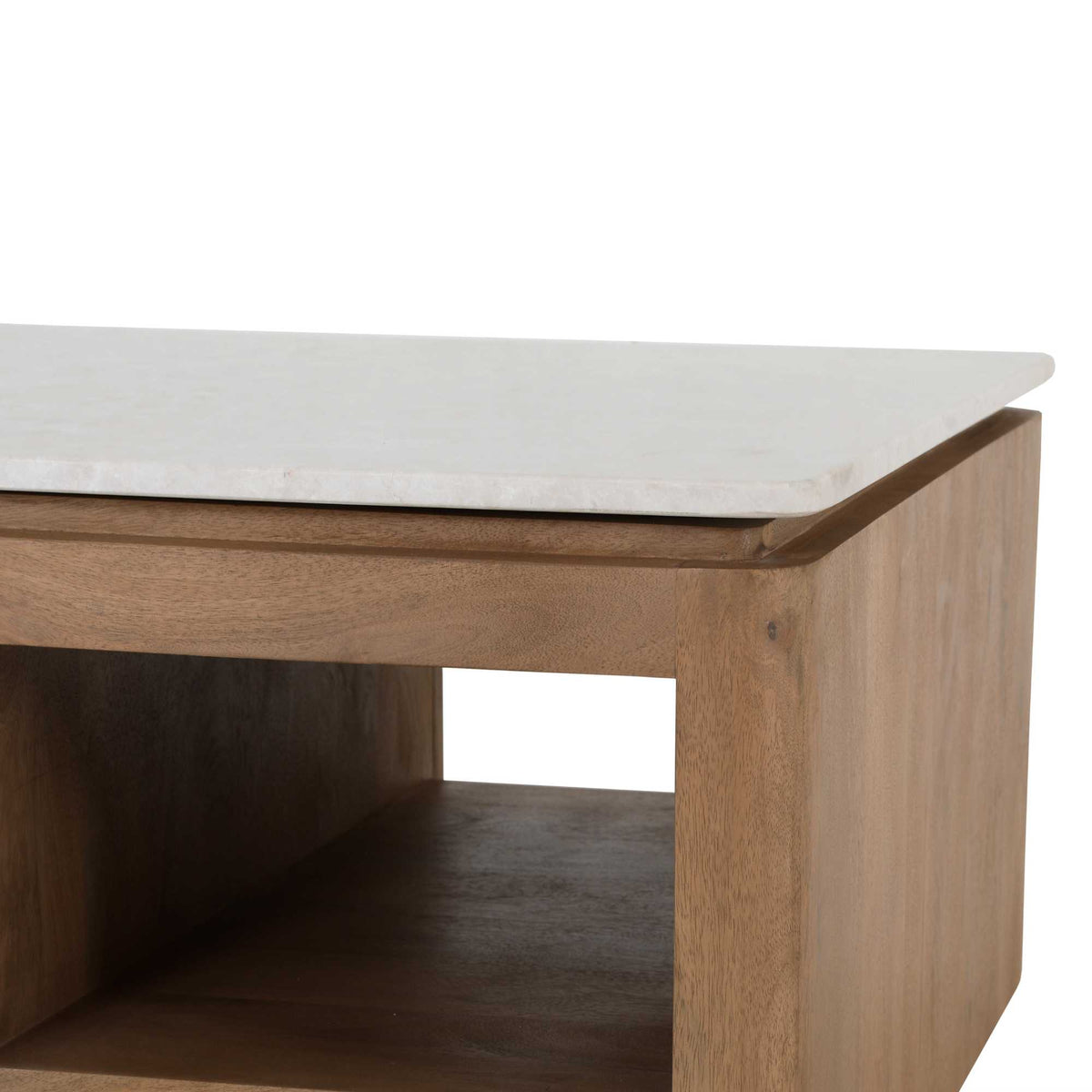 Bovenblad salontafel Dallas beige marmer