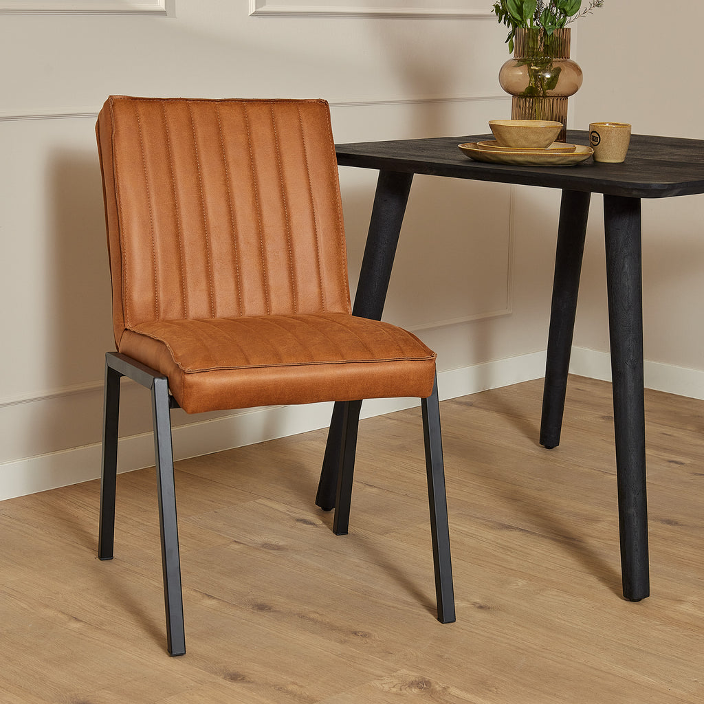 Eetkamerstoel Tivoli | Bull Cognac | Set van 2