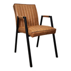 Eetkamerstoel Tivoli | Bull Cognac Eco Leer | Set van 2