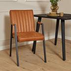 Eetkamerstoel Tivoli | Bull Cognac Eco Leer | Set van 2
