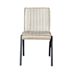 Eetkamerstoel Tivoli | Industrieel | Beige leer