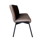 Eetkamerbank Tivoli | Eco leer | Industrieel bruin