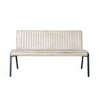 Eetkamerbank Tivoli | Beige Leer | Industriële Look