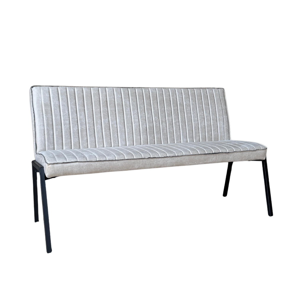 Eetkamerbank Tivoli | Beige Leer | Industriële Look