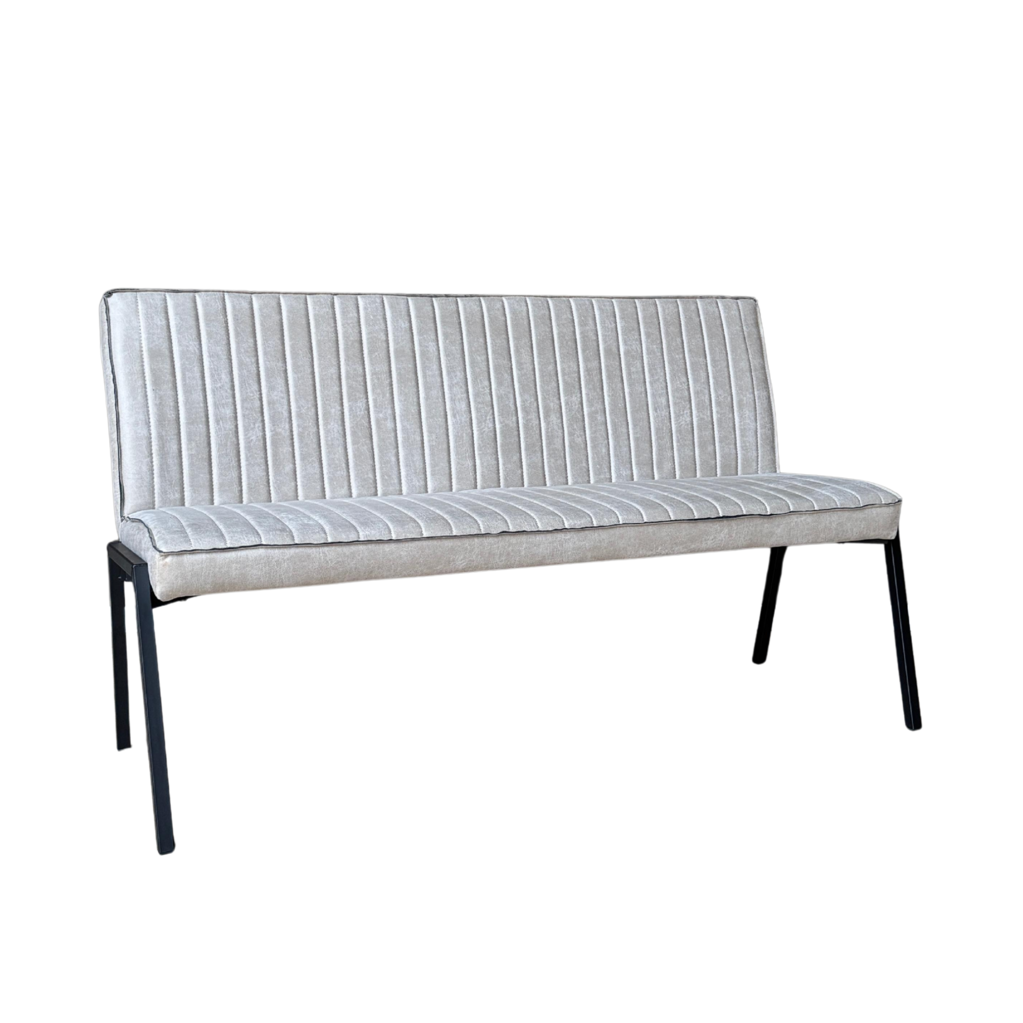 Eetkamerbank Tivoli | Beige Leer | Industriële Look