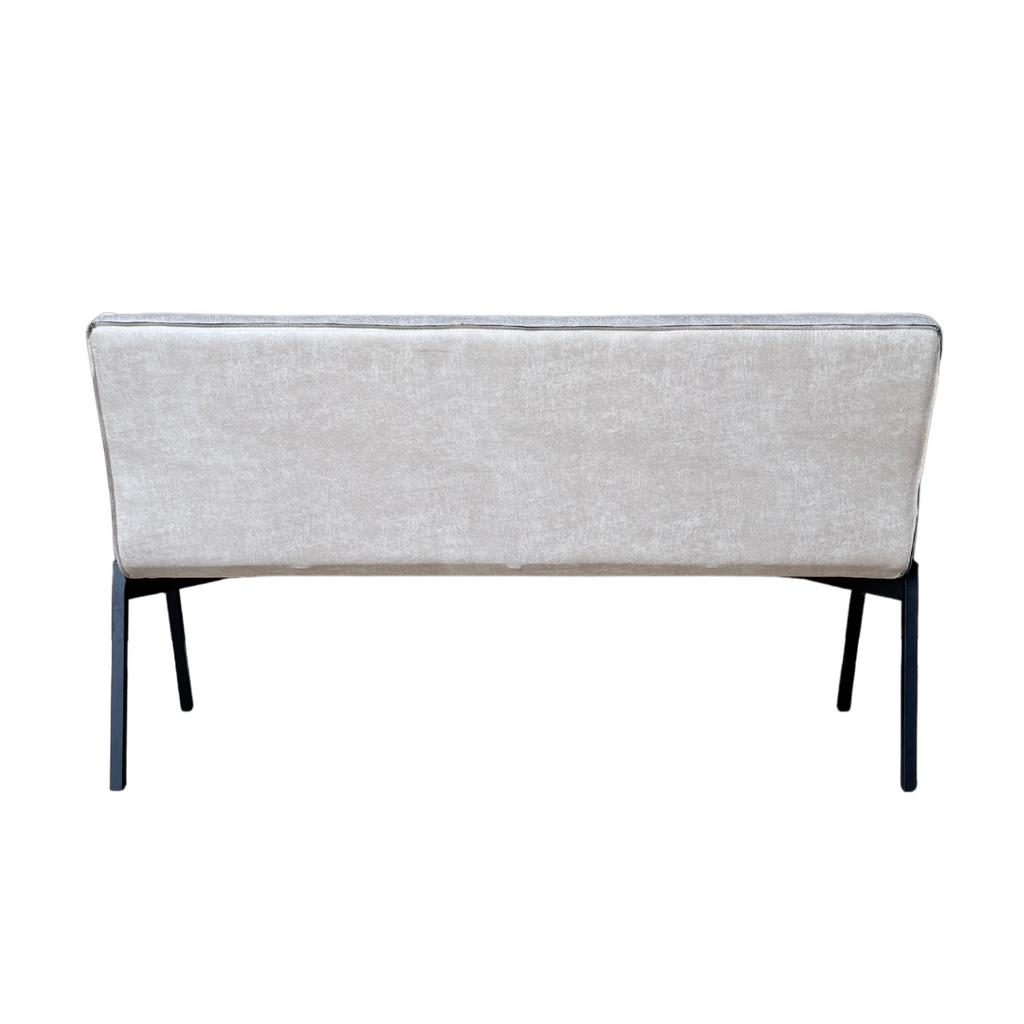Eetkamerbank Tivoli | Beige Leer | Industriële Look