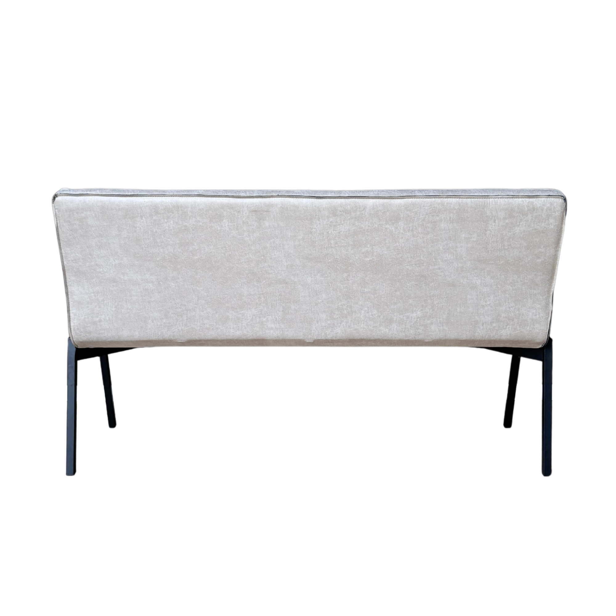 Eetkamerbank Tivoli | Beige Leer | Industriële Look