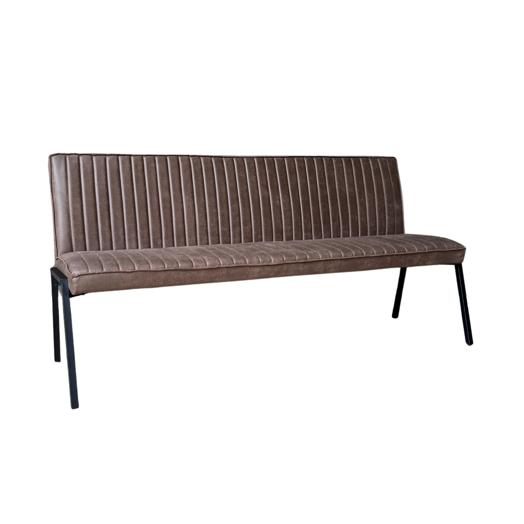 Eetkamerbank Tivoli | 185 cm | Bull Brown eco leer