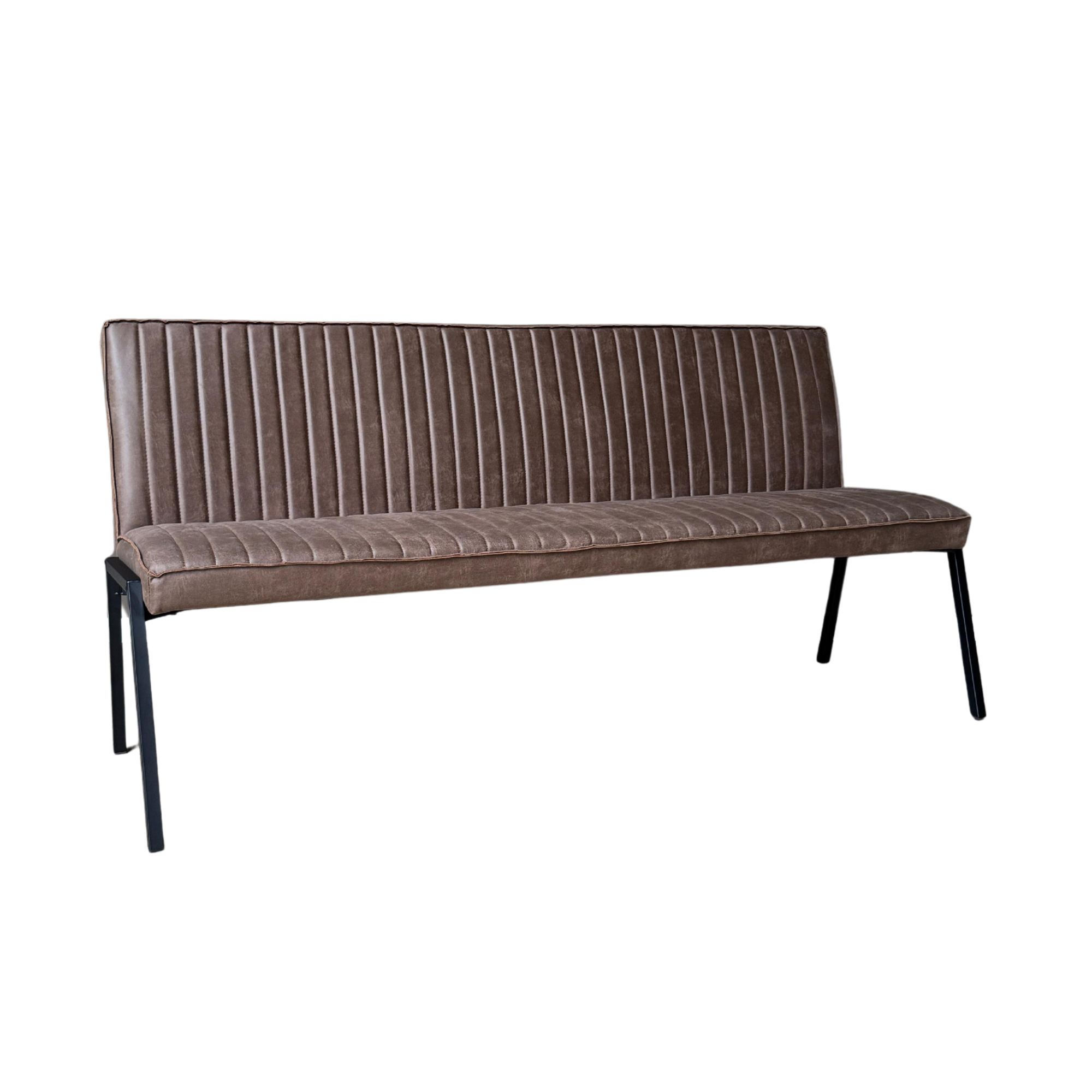 Eetkamerbank Tivoli | 185 cm | Bull Brown eco leer