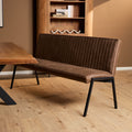Eetkamerbank Tivoli | 185 cm | Bull Brown eco leer