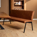 Eetkamerbank Tivoli | Bull Cognac 28 | 185 cm