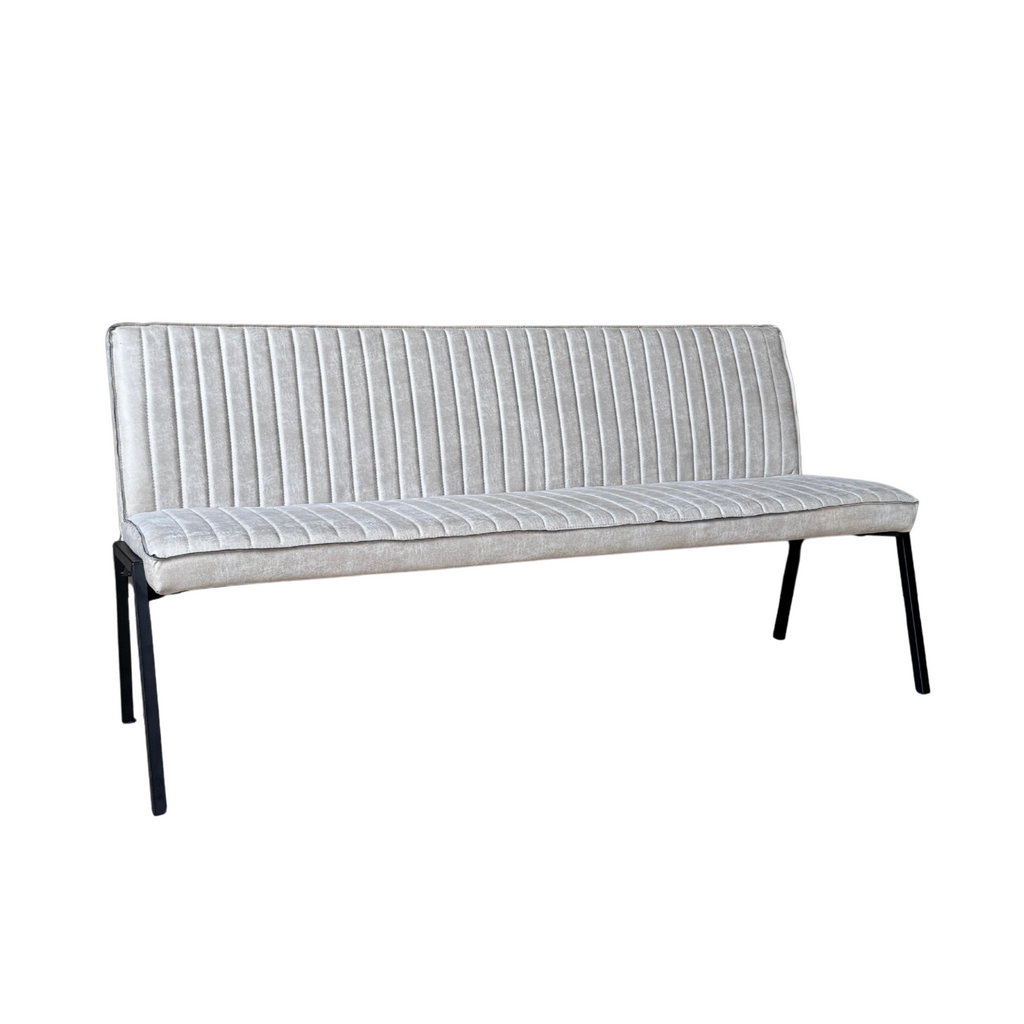 Eetkamerbank Tivoli | Industrieel | Beige leer