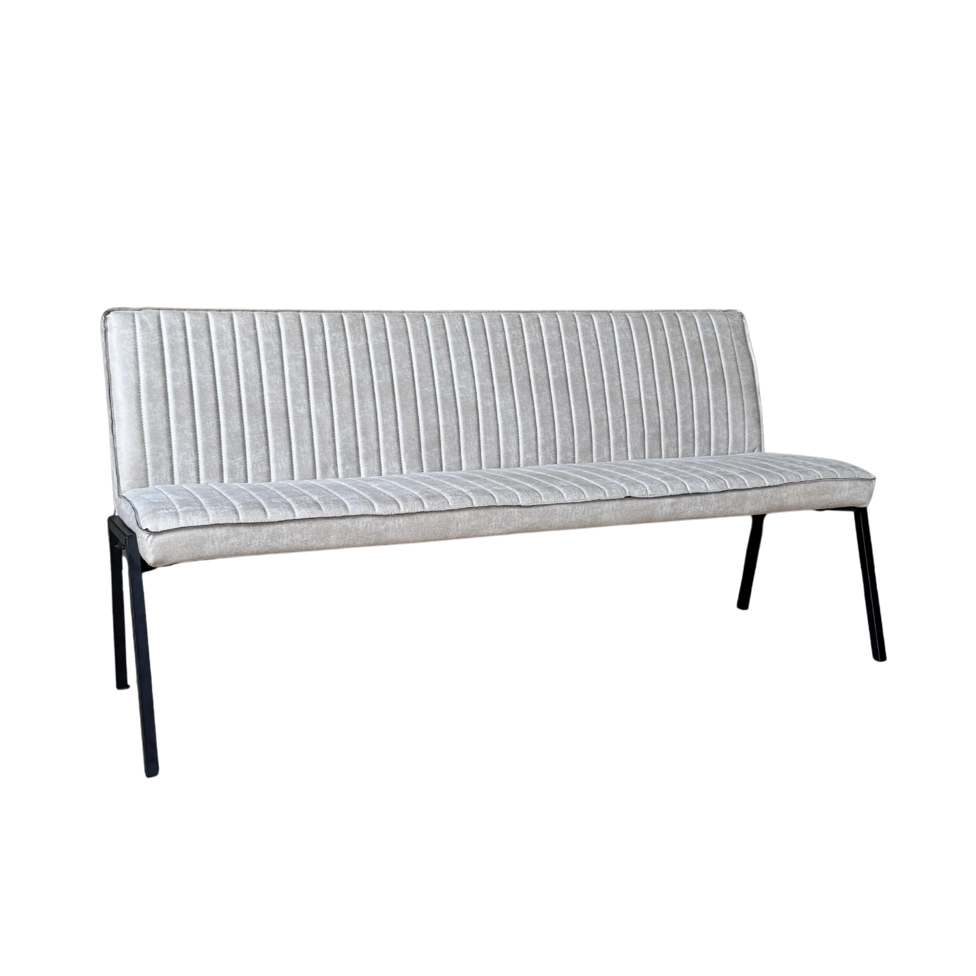 Eetkamerbank Tivoli | Industrieel | Beige leer