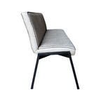 Eetkamerbank Tivoli | Industrieel | Beige leer