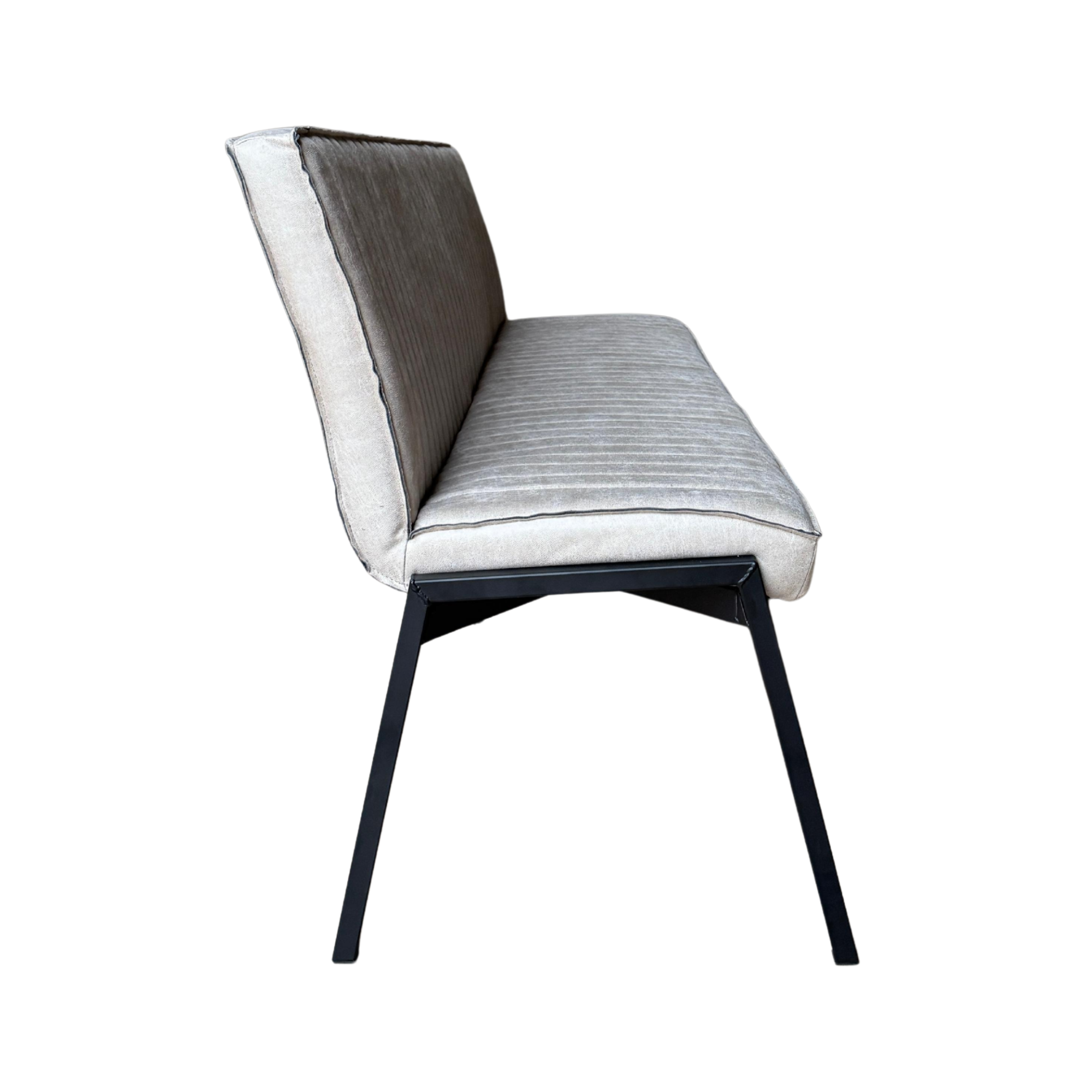 Eetkamerbank Tivoli | Industrieel | Beige leer