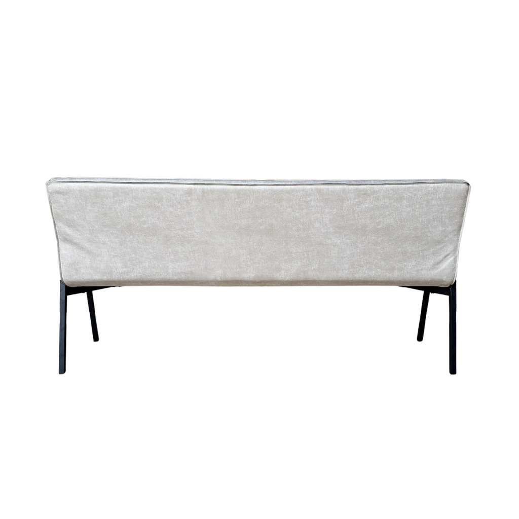 Eetkamerbank Tivoli | Industrieel | Beige leer
