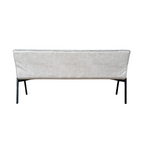 Eetkamerbank Tivoli | Industrieel | Beige leer