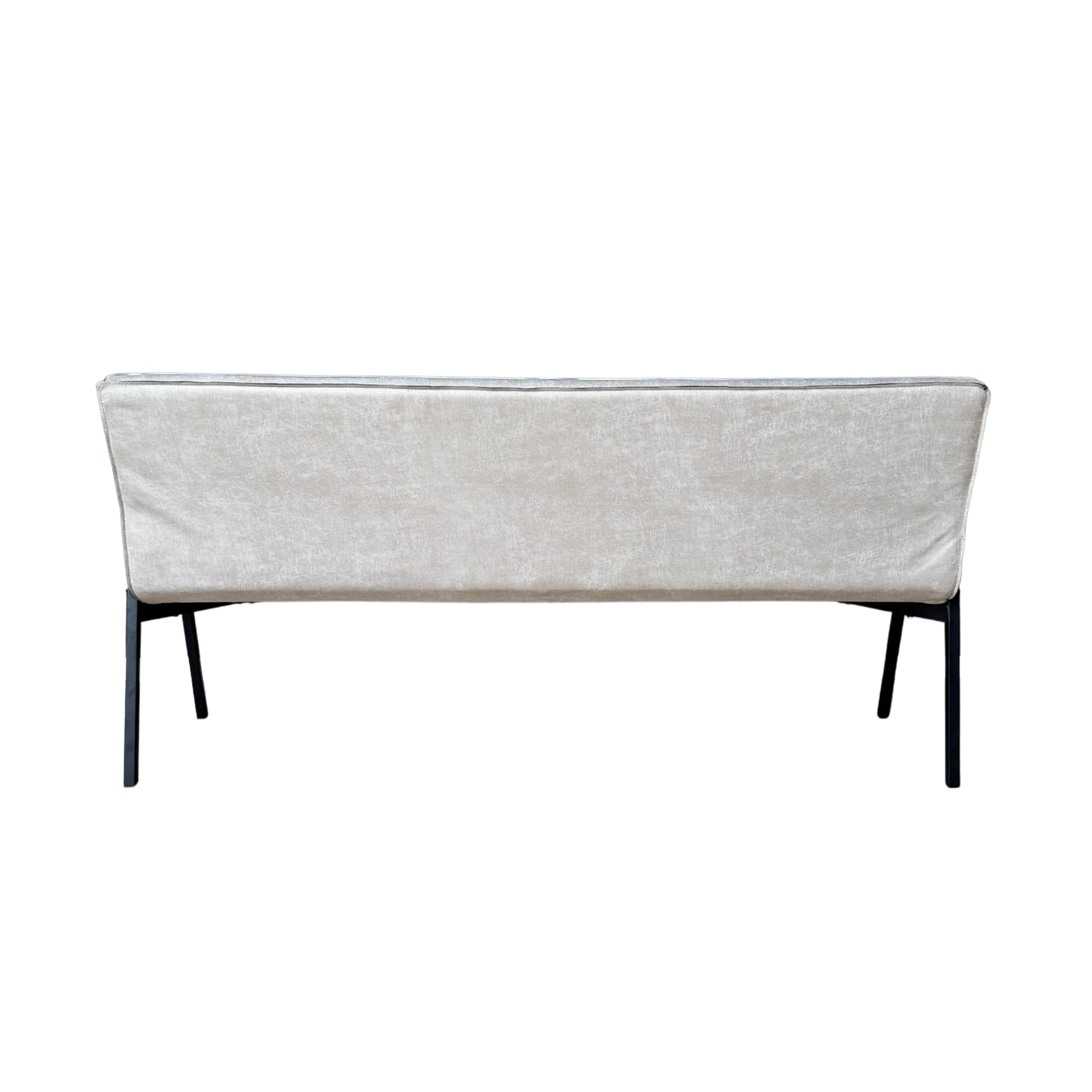 Eetkamerbank Tivoli | Industrieel | Beige leer