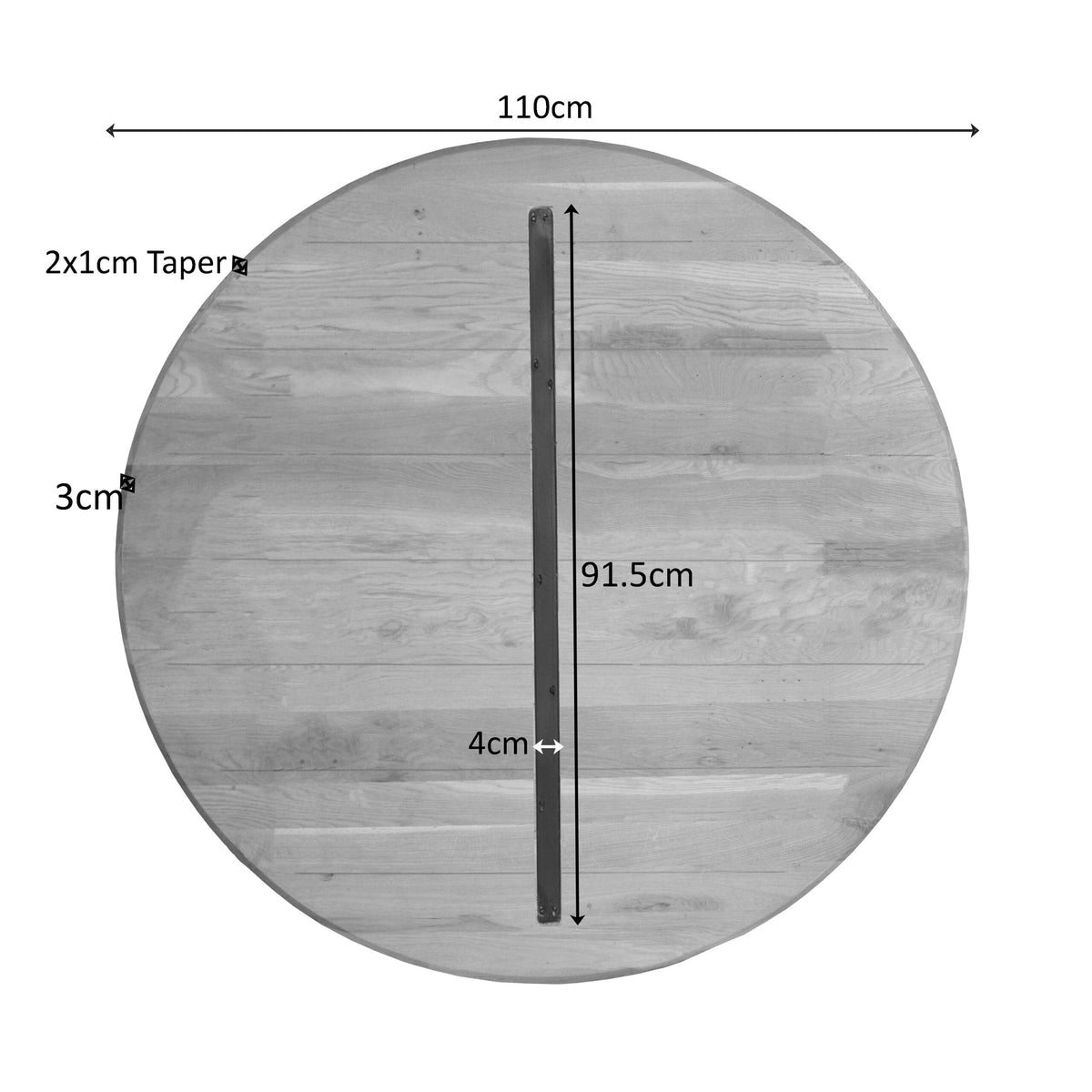 Eiken Blad Ferris 110 cm Naturel