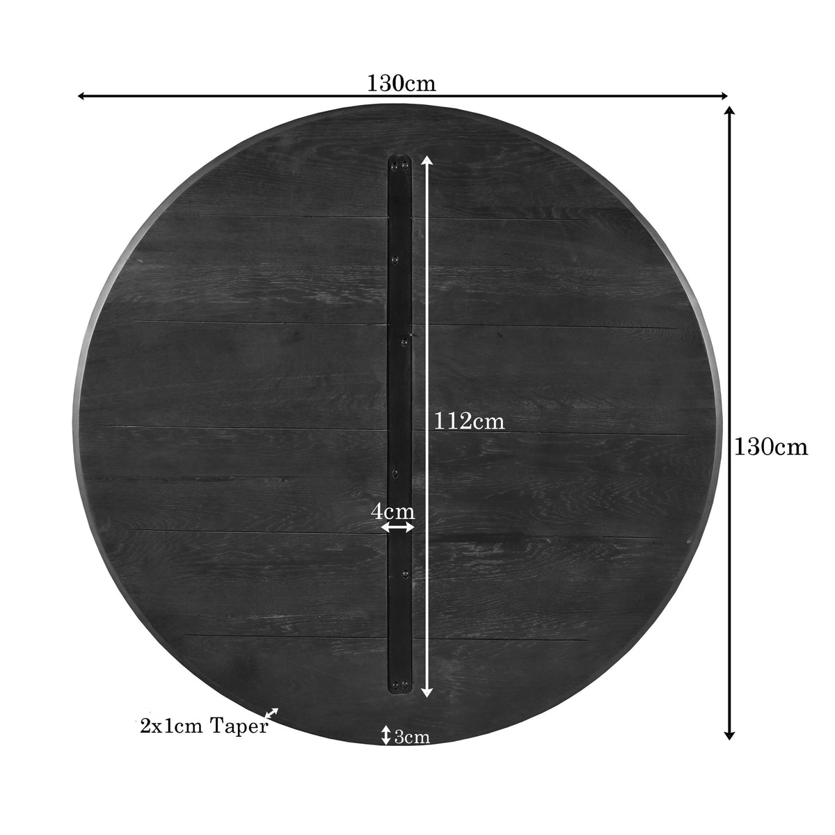Eikenblad Ferris 130 cm bruin