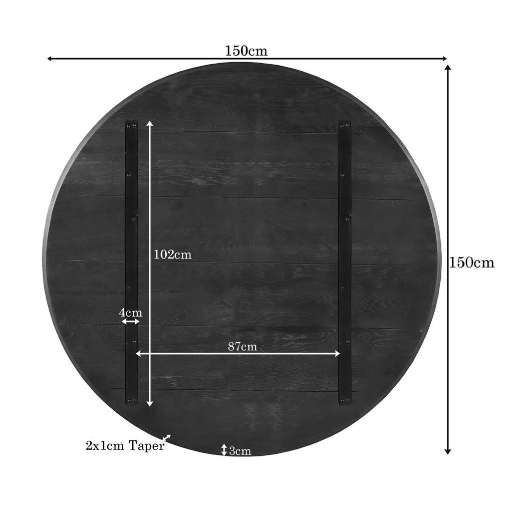 Eikenblad Ferris 150 cm bruin