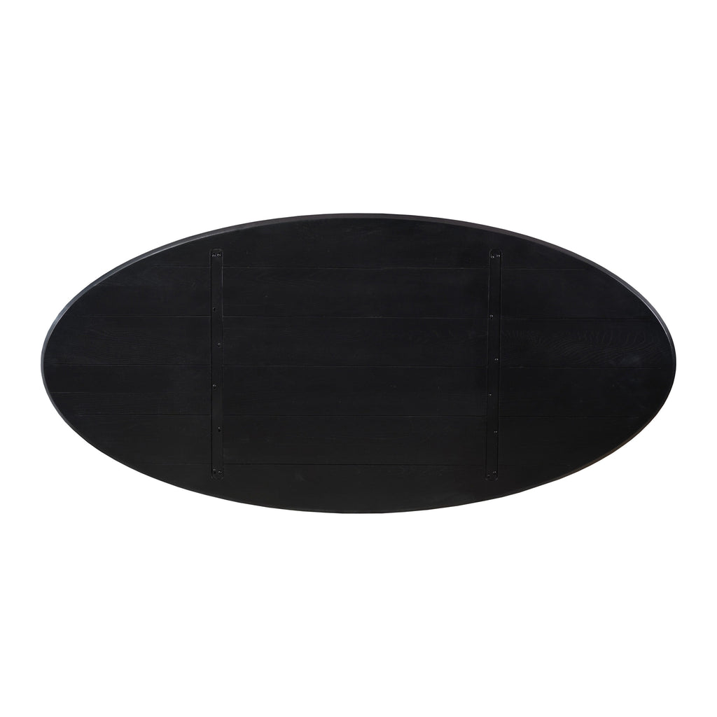 Eikenblad Ferris ovaal 180 cm zwart