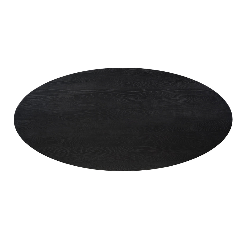 Eikenblad Ferris ovaal 240 cm zwart