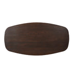 Eiken blad Ferris deens ovaal 180 cm bruin