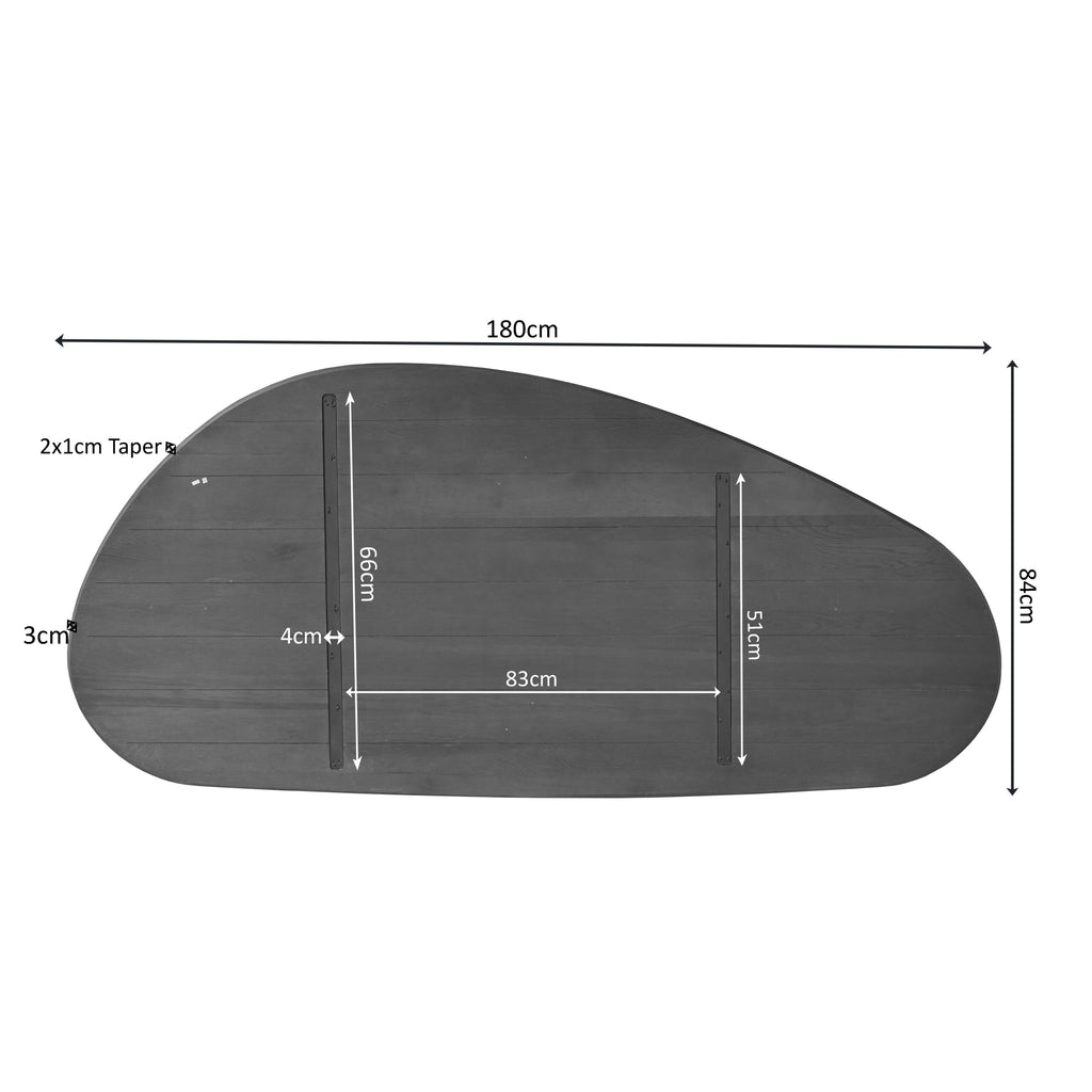 Eikenblad Cloud 180 cm bruin