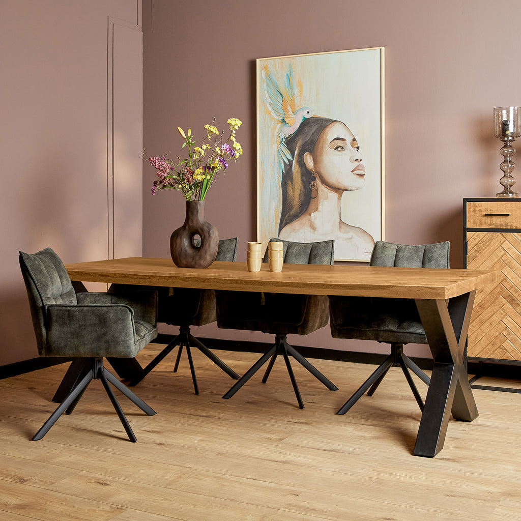 Eetkamertafel Denver | Rechthoekig | Mangohout 240x100