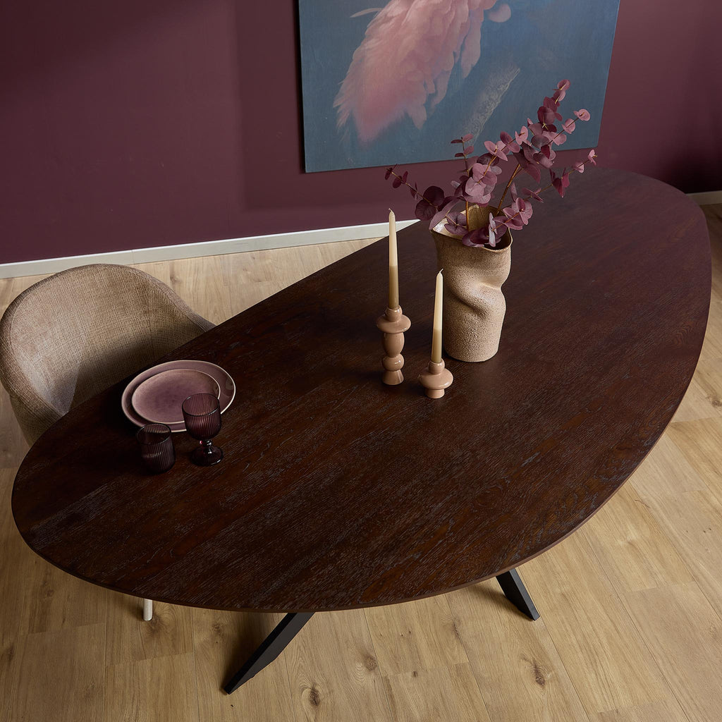 Eettafel Cloud | Matrixpoot | Organisch eiken naturel