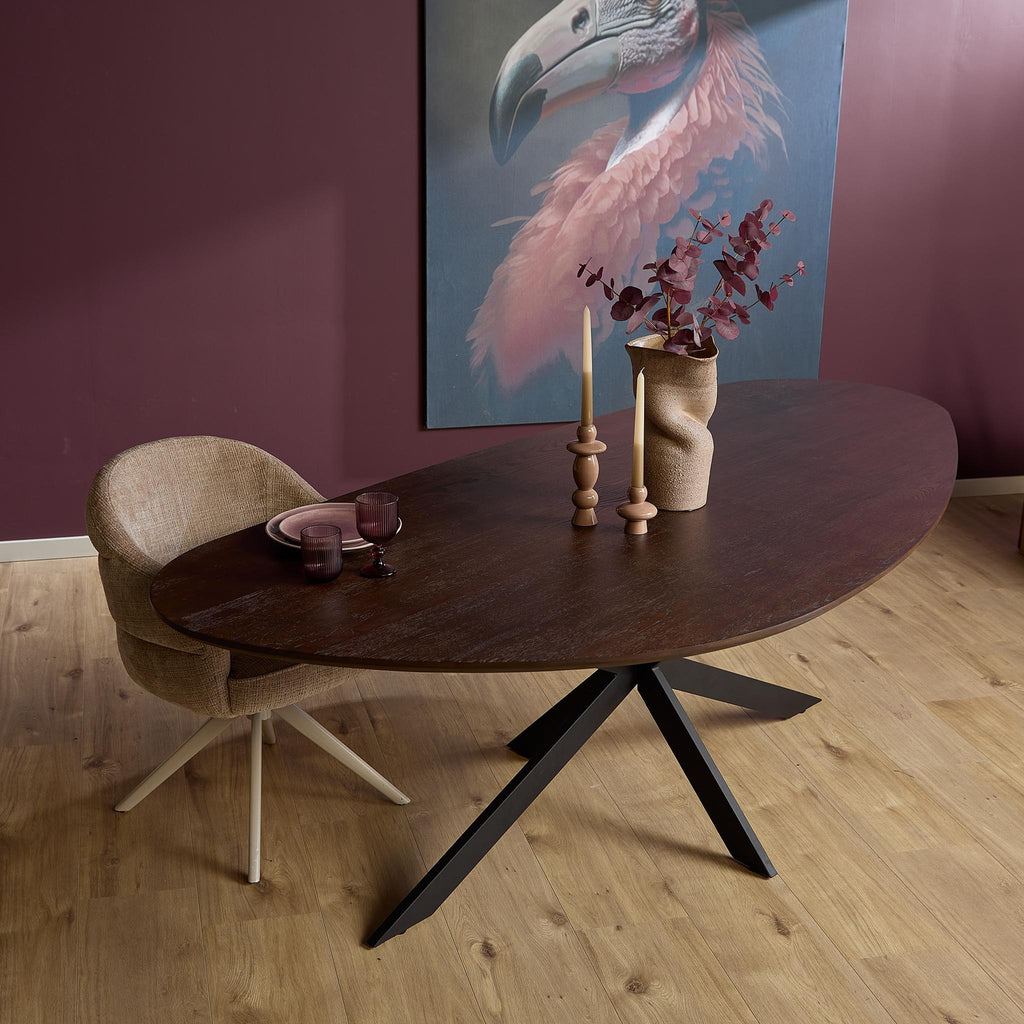Eettafel Cloud | Matrixpoot | Organisch eiken naturel