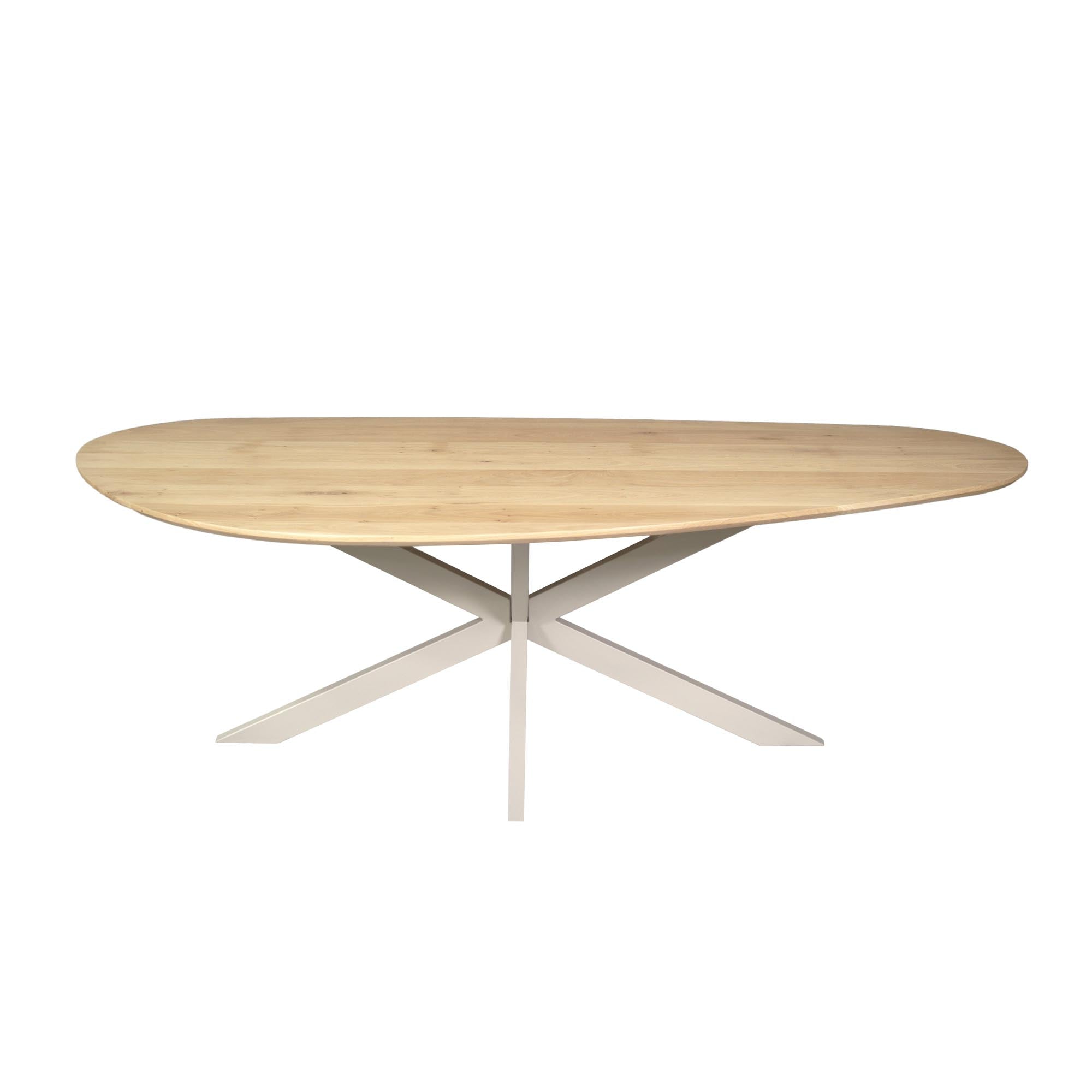 Eettafel Cloud | Eiken blad | Matrixpoot zand
