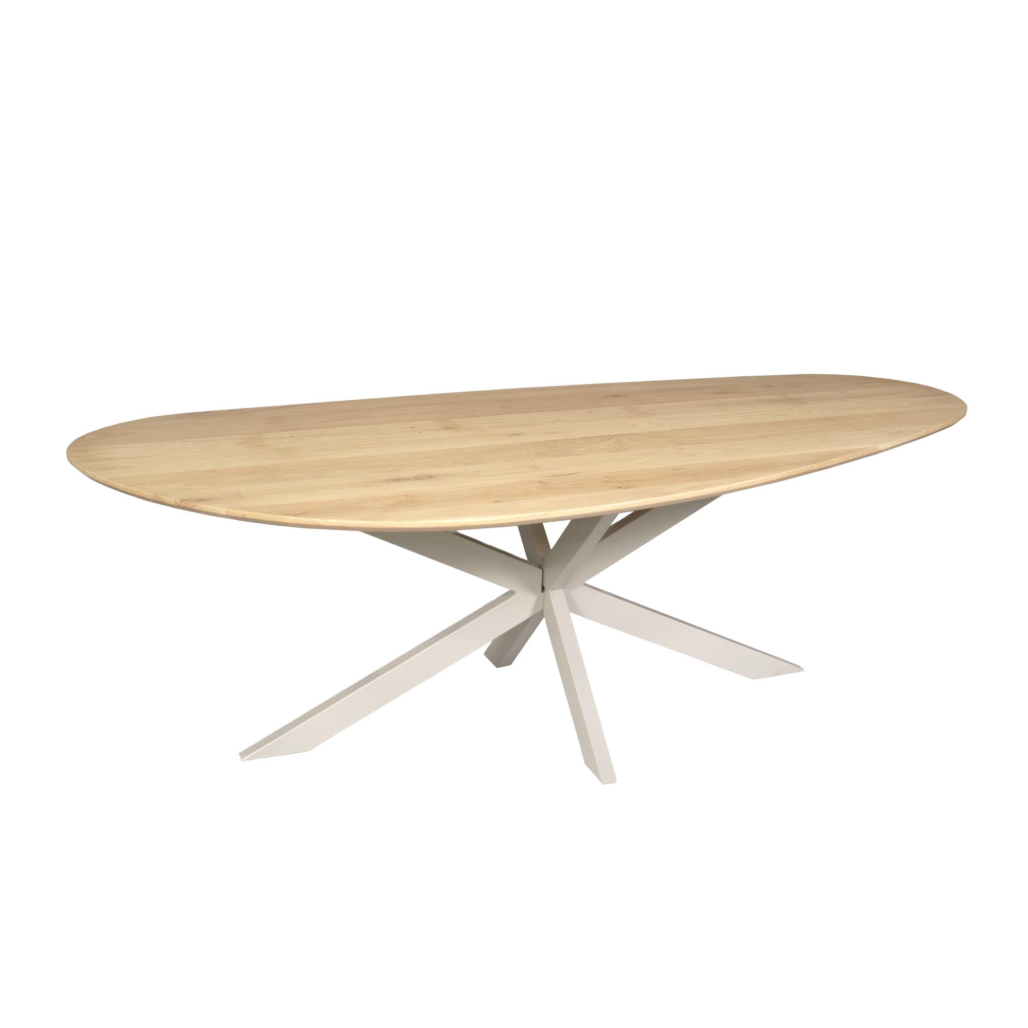 Eettafel Cloud | Eiken blad | Matrixpoot zand