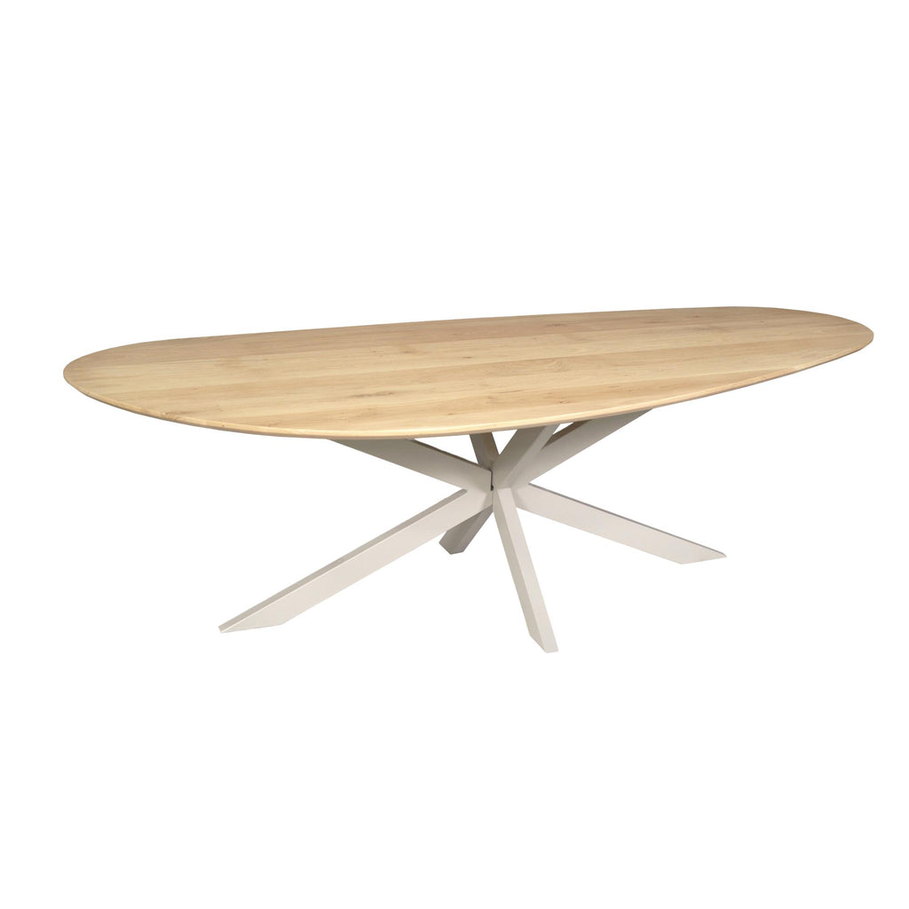Eettafel Cloud | Organisch eiken | Zand matrixpoot