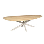 Eettafel Cloud | Organisch eiken | Zand matrixpoot