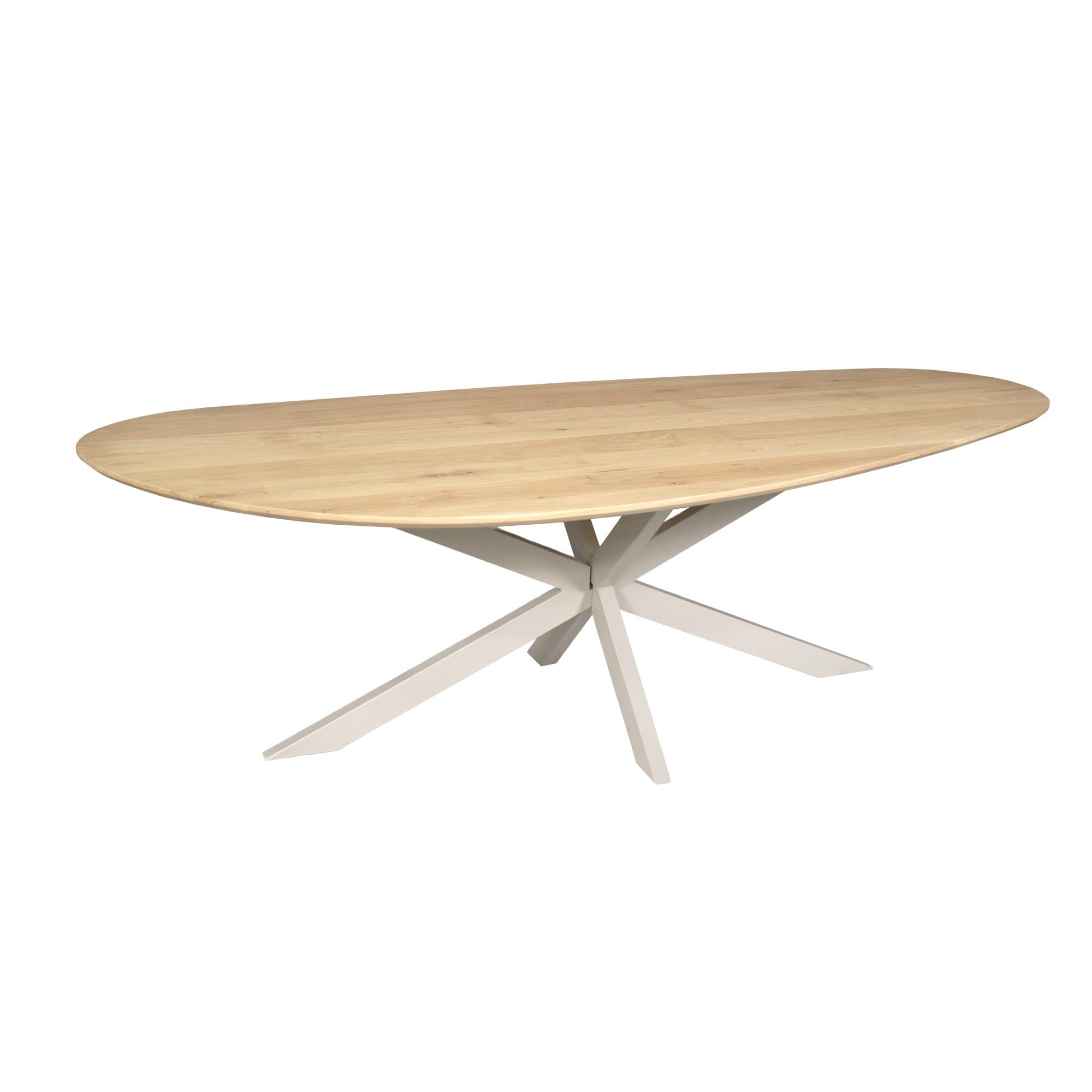 Eettafel Cloud | Organisch eiken | Zand matrixpoot