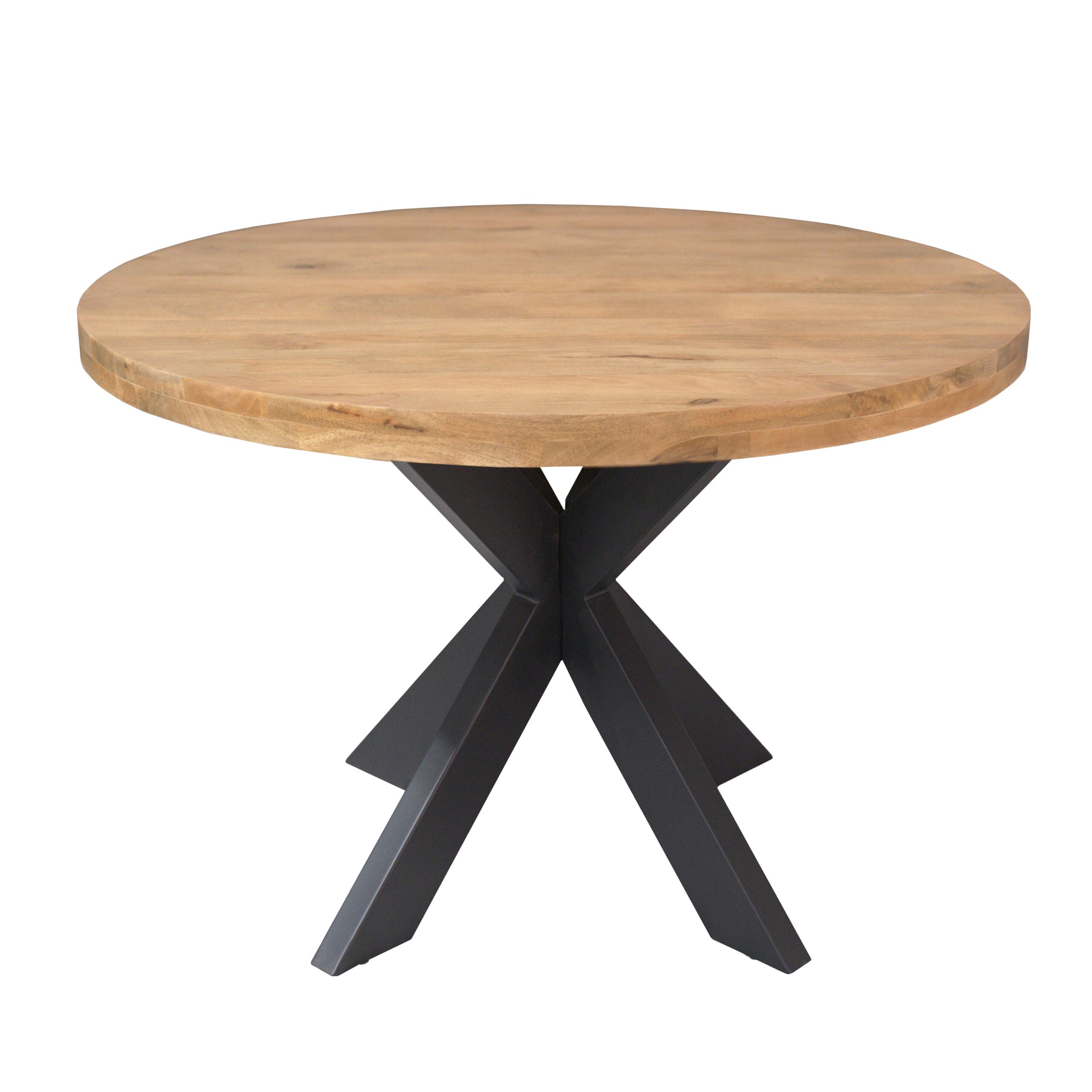 Eetkamertafel Dakota | Rond | Massief mango licht