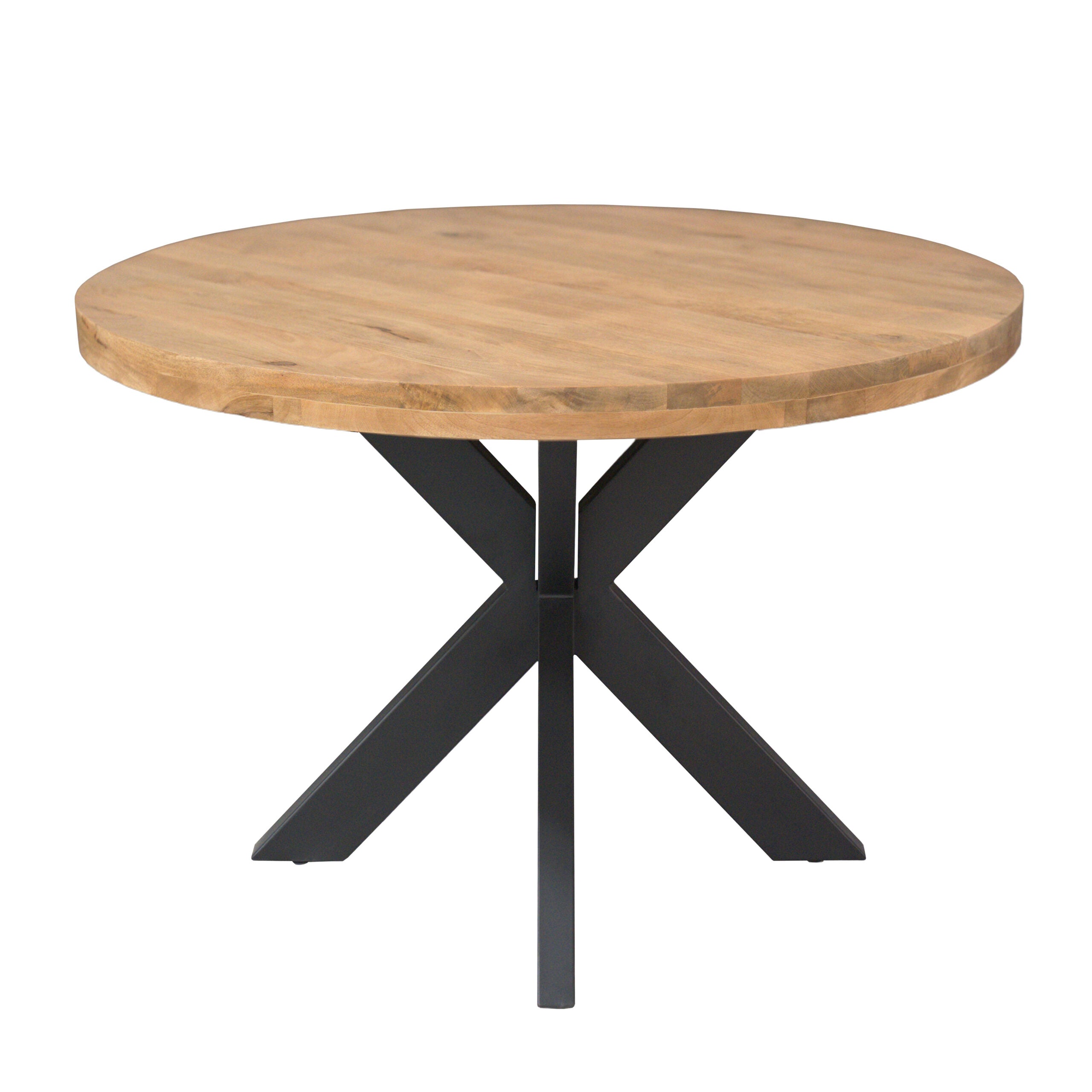 Eetkamertafel Dakota | Rond | Massief mango licht