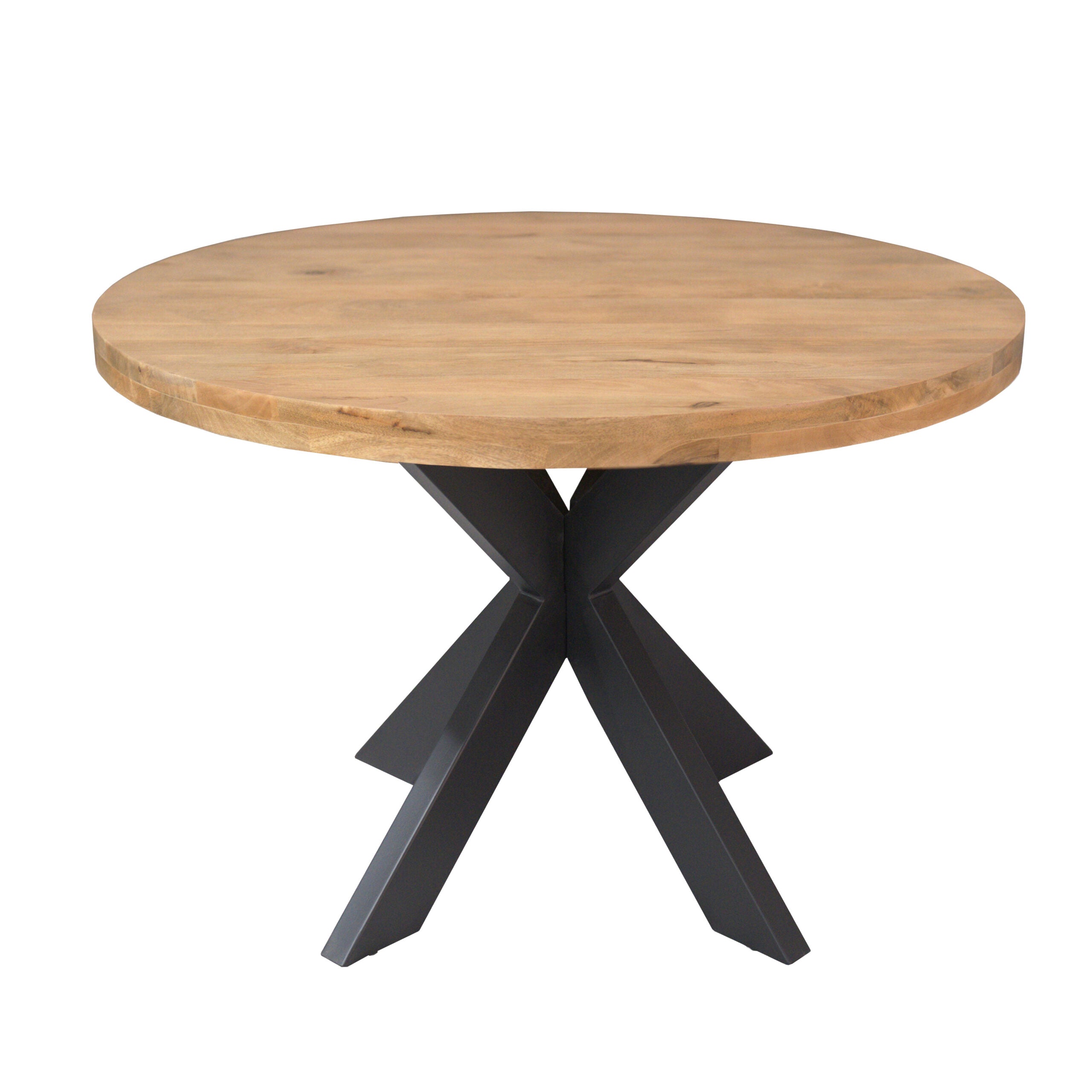 Eettafel Dakota | Rond | Massief mango licht