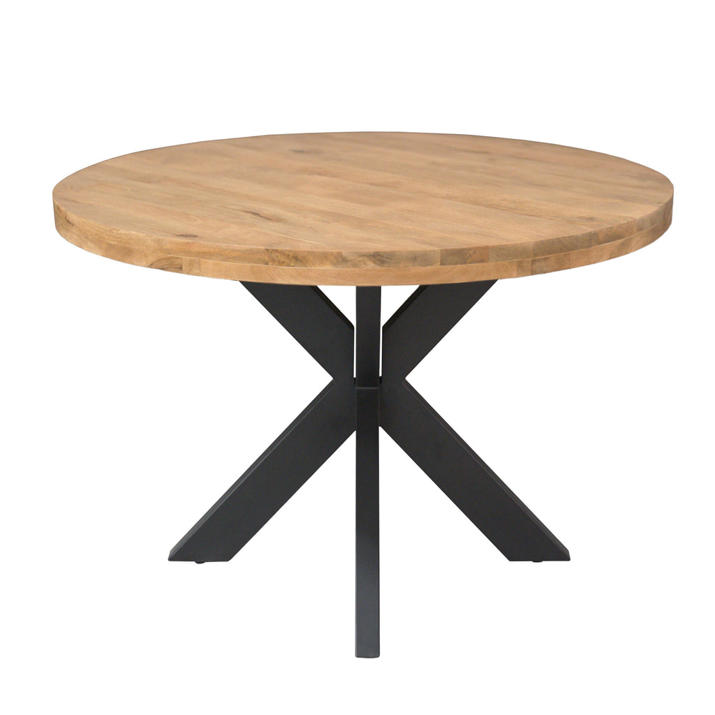 Eettafel Dakota | Rond | Massief mango licht