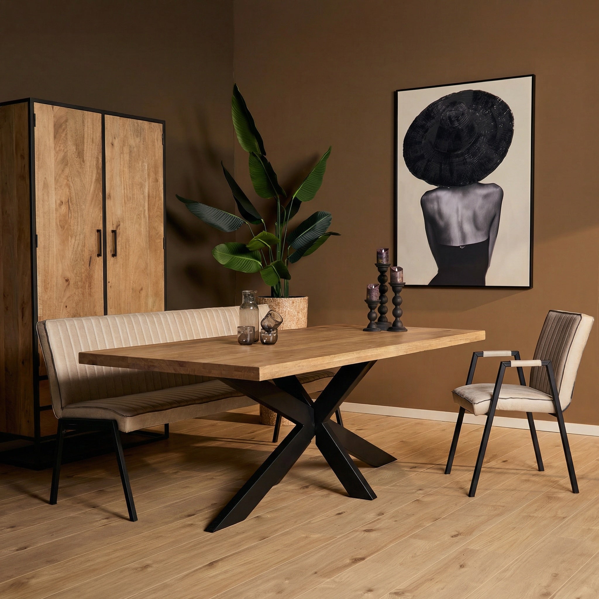Eetkamertafel Dakota | Massief mango | 240x100