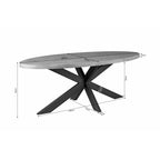 Eetkamertafel Dakota | Ovaal | Massief mango naturel