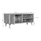 Dressoir Madison | 4-Deurs | Mangohout & Zwart