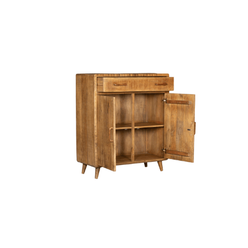 Kabinet Omaha | Mangohout | 1 Lade | 2 Deuren
