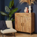 Kabinet Omaha | Mangohout | 1 Lade | 2 Deuren