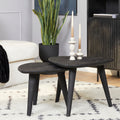 Salontafel Omaha Black | Set van 2 | Mangohout