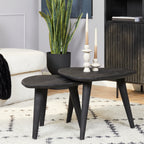 Salontafel Omaha Black | Set van 2 | Mangohout