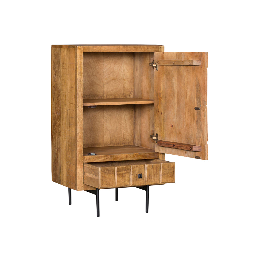 Kabinet kast Brandy | 1 Deur 1 Lade | Mangohout