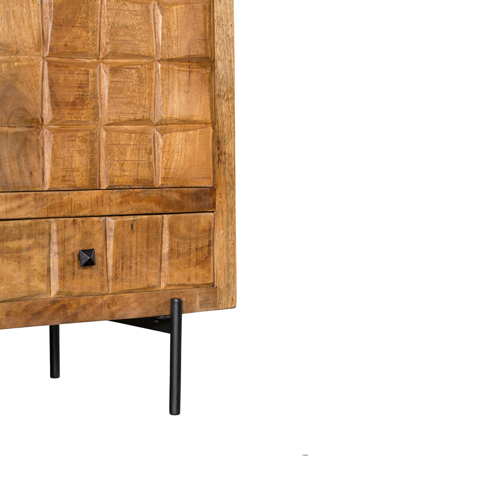 Kabinet kast Brandy | 1 Deur 1 Lade | Mangohout